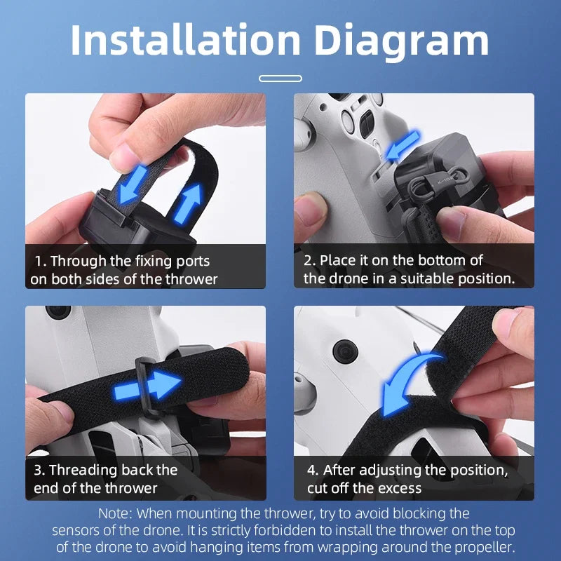 Airdrop System for DJI Avata 2/Mini 4 Pro/Air 3/Mini 3 Pro/Mavic 3 Pro/Mavic Pro Drone Thrower Fishing Life Rescue Send Gift