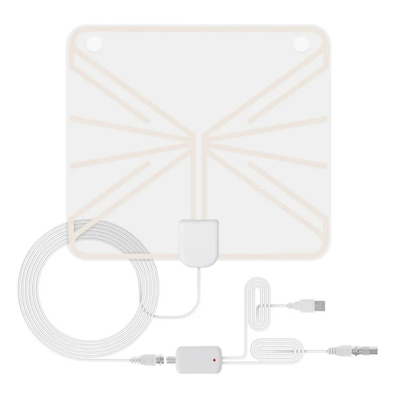 1080P 4K 13ft Cable 50 Miles Range TV Antenna Digital HD Antenna Indoor HDTV 1080P 4K 13ft Cable DVB-T2 Local Channel Broadcast