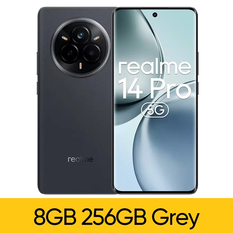 [Russian Version] realme 14 Pro 5G Smartphone Dimensity 7300 Chipset 6000mAh Battery 50MP  OIS Camera 120Hz Curved Display