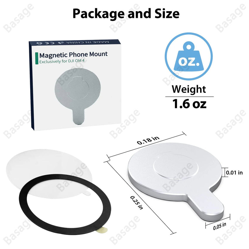 Magnetic Adapter Mobile Phone Holder Handheld Stabilizer Quick Release Accessories for DJI Osmo OM6 OM5 OM4 Gimbal for Magsafe