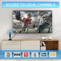 800+ Miles Range TV Antenna DTMB DVB-T Digital HDTV with Magnetic Base & HD Cable, Indoor & Outdoor 4K Smart TV Local Channels,