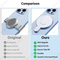 Magnetic Adapter Mobile Phone Holder Handheld Stabilizer Quick Release Accessories for DJI Osmo OM6 OM5 OM4 Gimbal for Magsafe