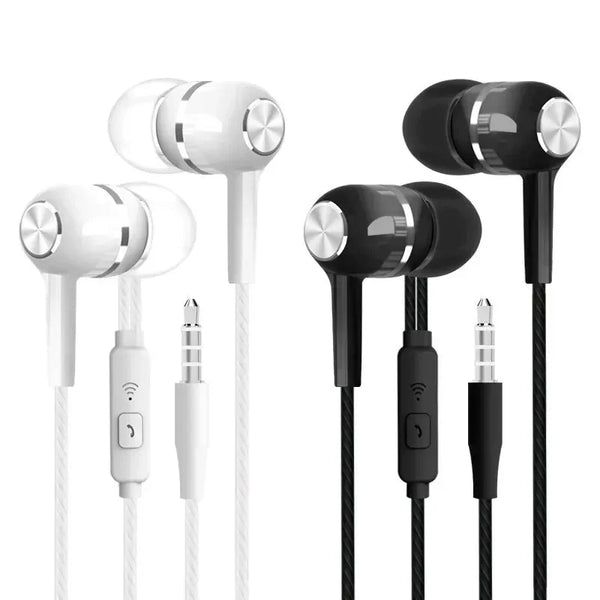 3.5mm Wired Earphone In Ear Headset HIFI Heavy Bass Earbuds Monitor Sports Headset Stereo Music Gaming Headphone with Microphone