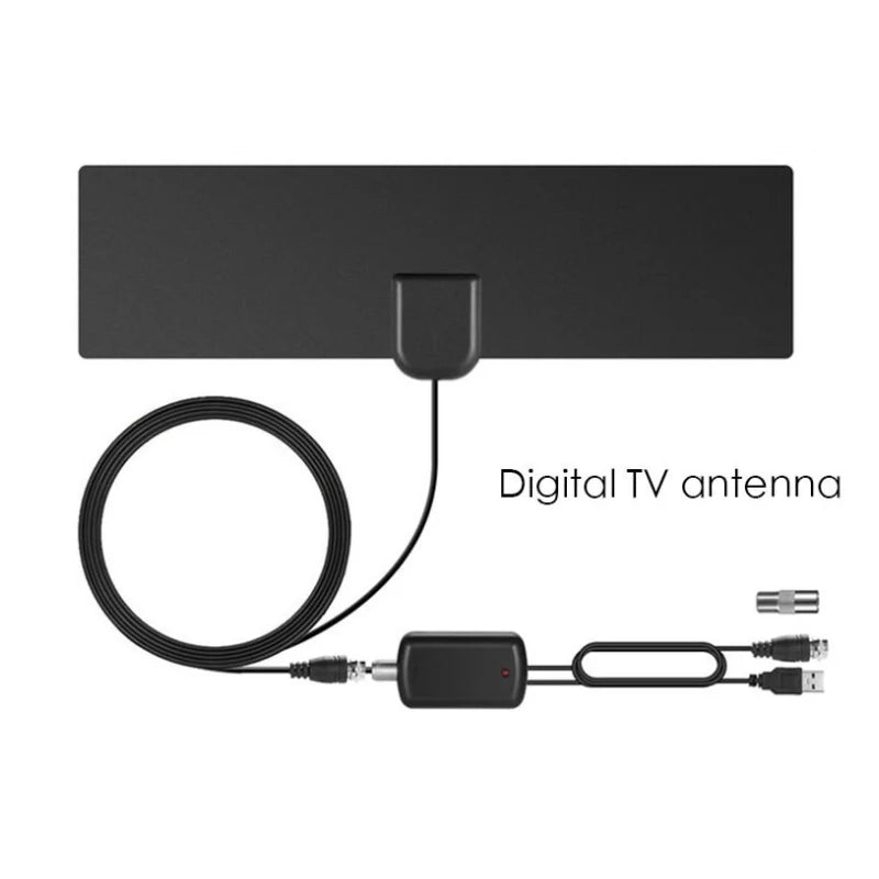 1080P 4K 13ft Cable 50 Miles Range TV Antenna Digital HD Antenna Indoor HDTV 1080P 4K 13ft Cable DVB-T2 Local Channel Broadcast