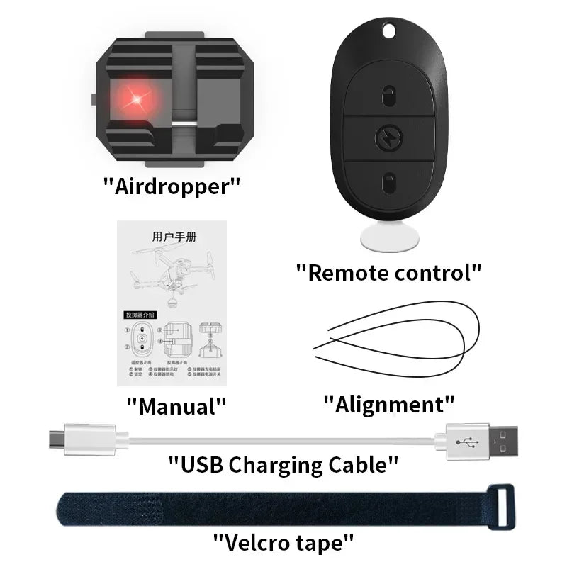 NEW Drone Airdrop System for DJI Mini 4K/Mini 4 Pro/Air 3/Mini 3 Pro/Mavic 3/Mavic Pro Aerial Thrower Fishing Rescue Send Gift