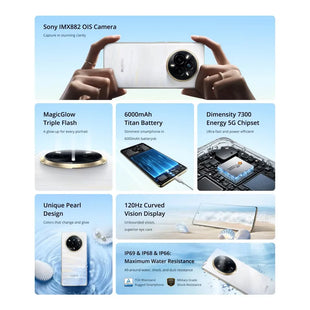 [Russian Version] realme 14 Pro 5G Smartphone Dimensity 7300 Chipset 6000mAh Battery 50MP  OIS Camera 120Hz Curved Display