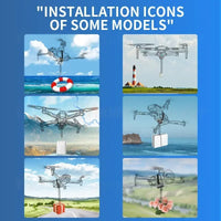 NEW Drone Airdrop System for DJI Mini 4K/Mini 4 Pro/Air 3/Mini 3 Pro/Mavic 3/Mavic Pro Aerial Thrower Fishing Rescue Send Gift